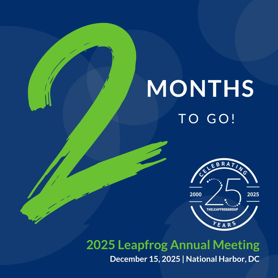 📣 Registration is NOW OPEN for the... - The Leapfrog Group | Facebook