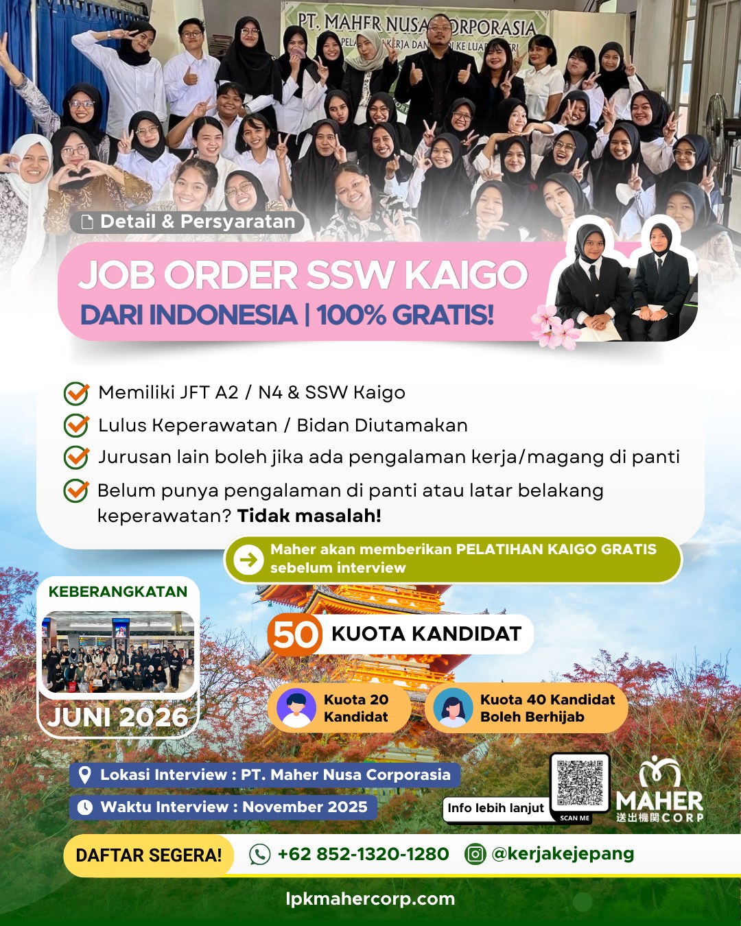 PT. - Minasan Ohaiyou gozaimasu. Seperti yg diinfokan BNP2TKI Tes ...