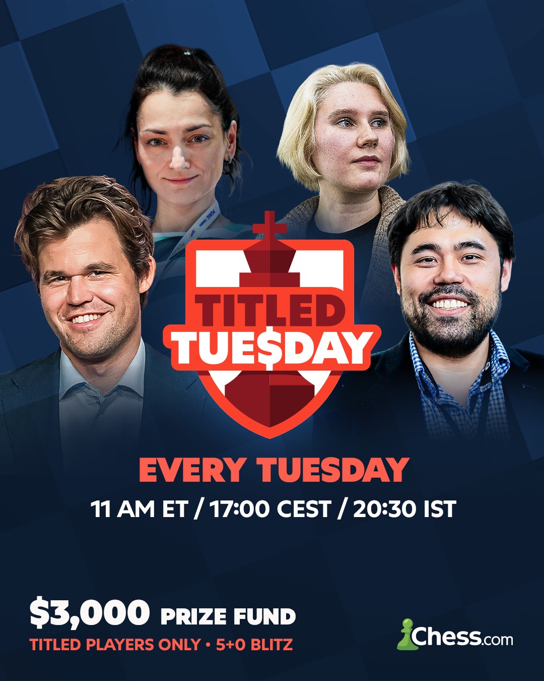 Chess.com - 📢 Titled Tuesday changes incoming! 📢 TLDR: ️ New official ...