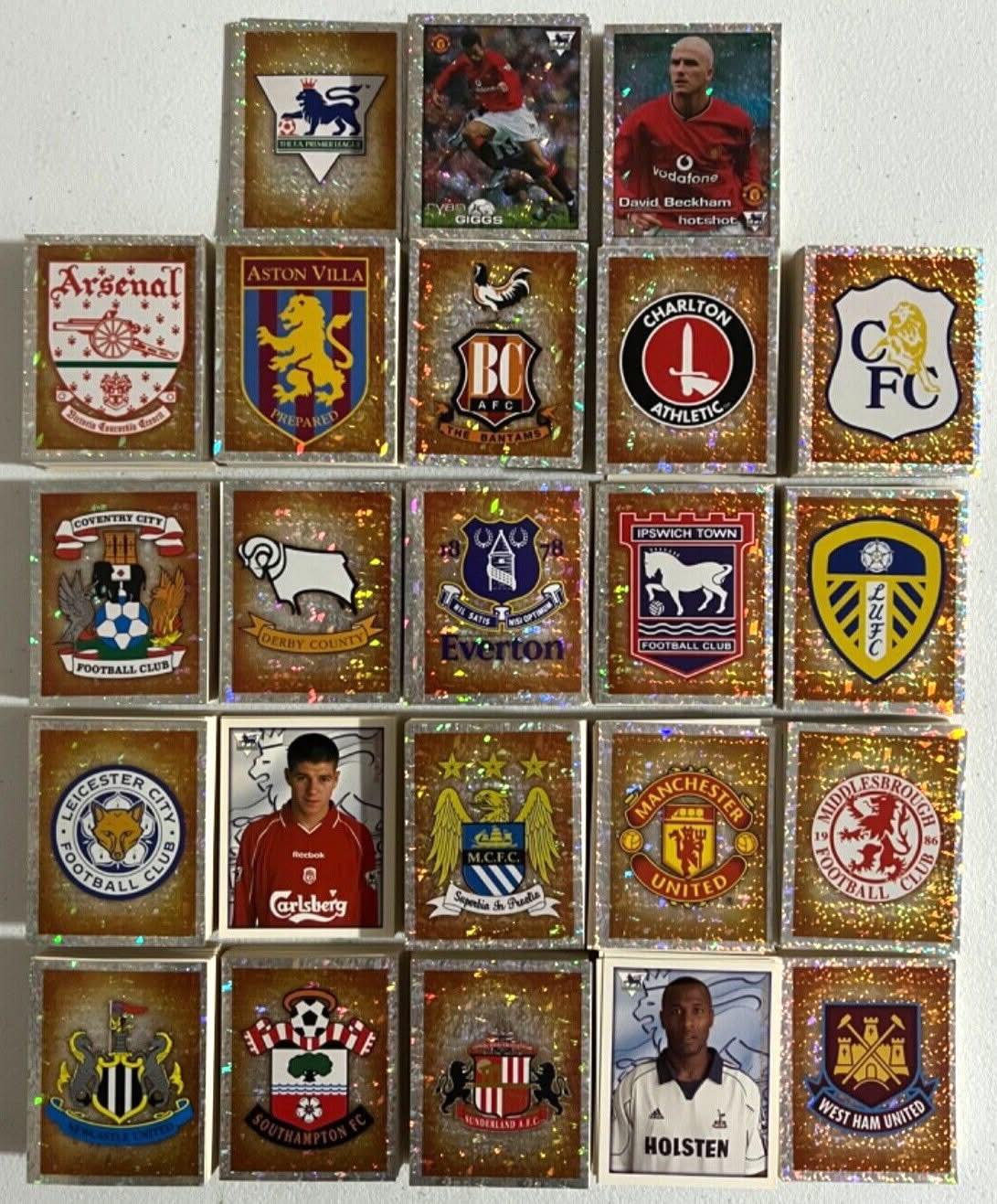 90s Premier League evocative stickers!!