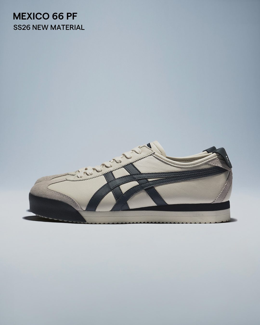 MEXICO 66 PF BIRCH/INDIGO NAVY A slightly thicker silhouette built 