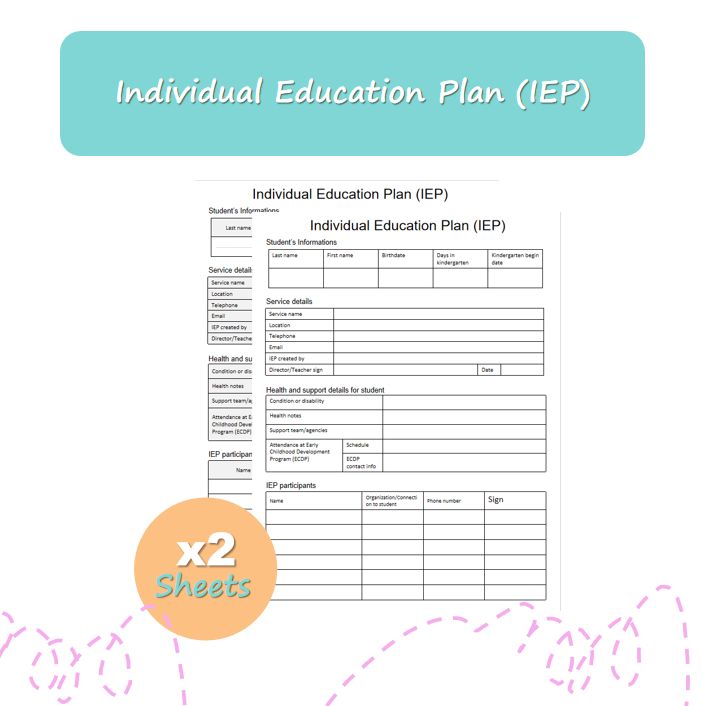 Special Education Community | Personalized Learning Plan (PLP) Template ...