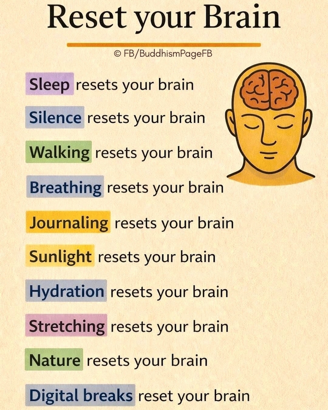 Buddhism - Reset Your Brain. Return to Yourself... In Buddhism, the ...