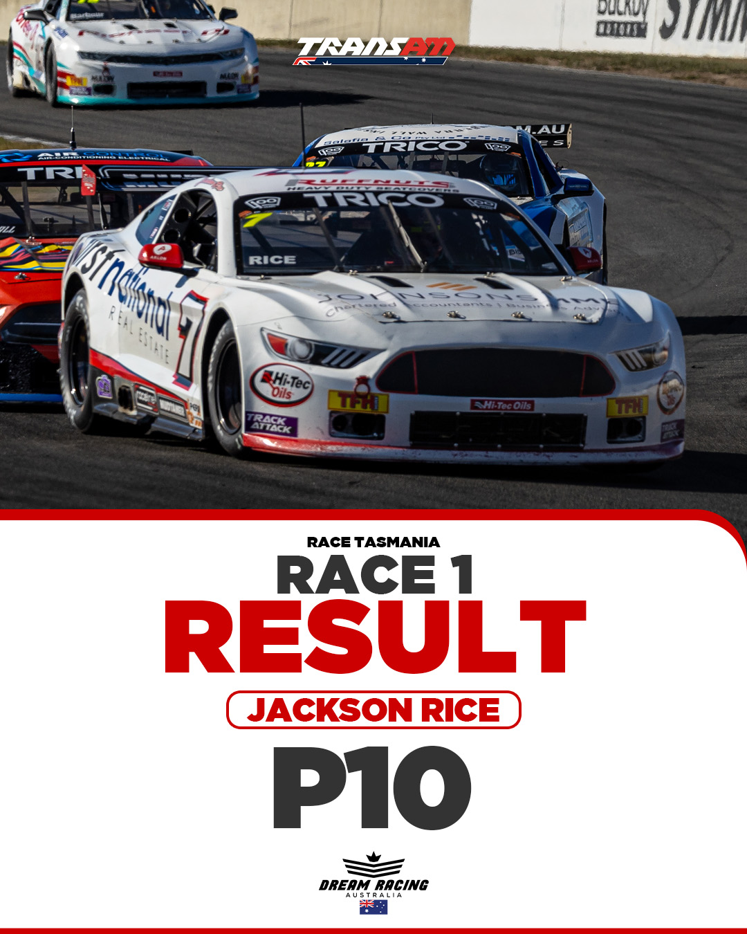 Dream Racing Australia - A positive drive from 14th to 10th has shown ...