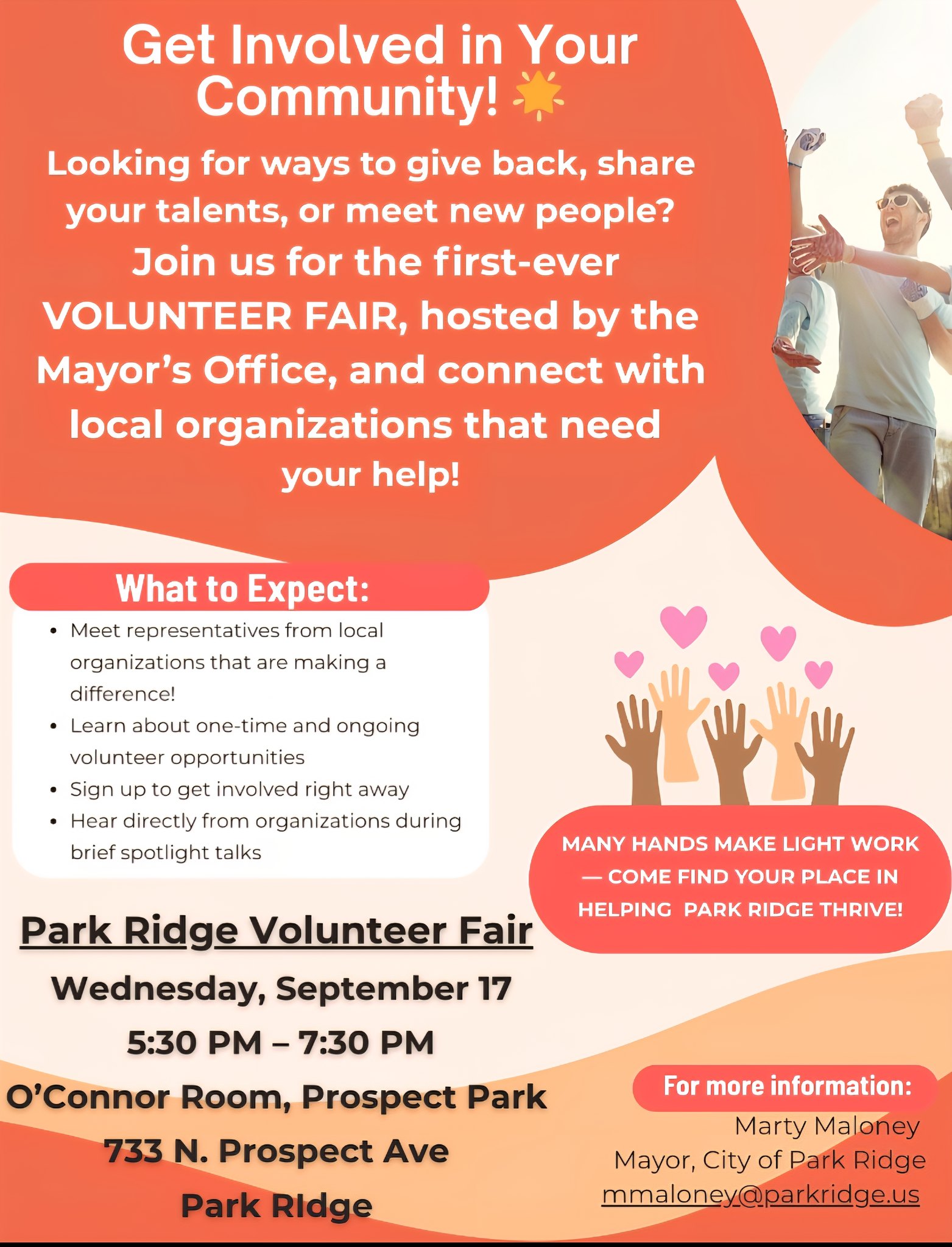🌟Park Ridge... - Marty Maloney, Mayor, City of Park Ridge | Facebook