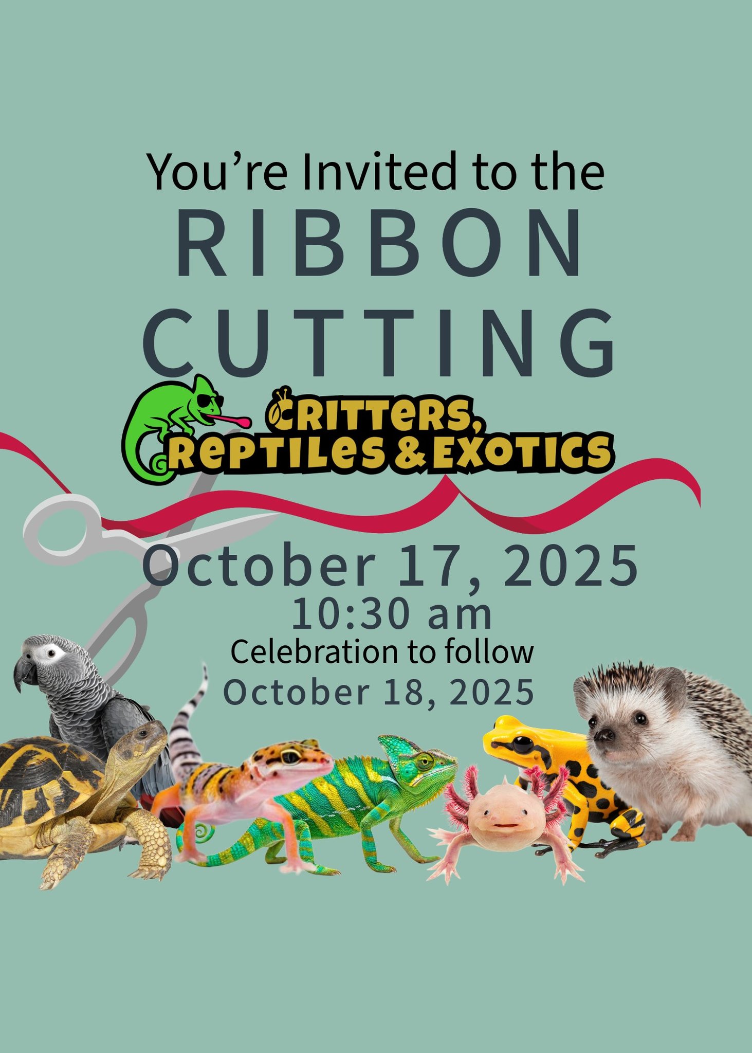 Critters, Reptiles and Exotics Ribbon Cutting