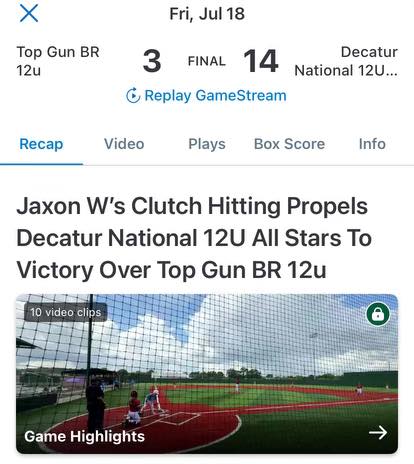 🔥 Decatur National 12U is... - Decatur National Baseball | Facebook