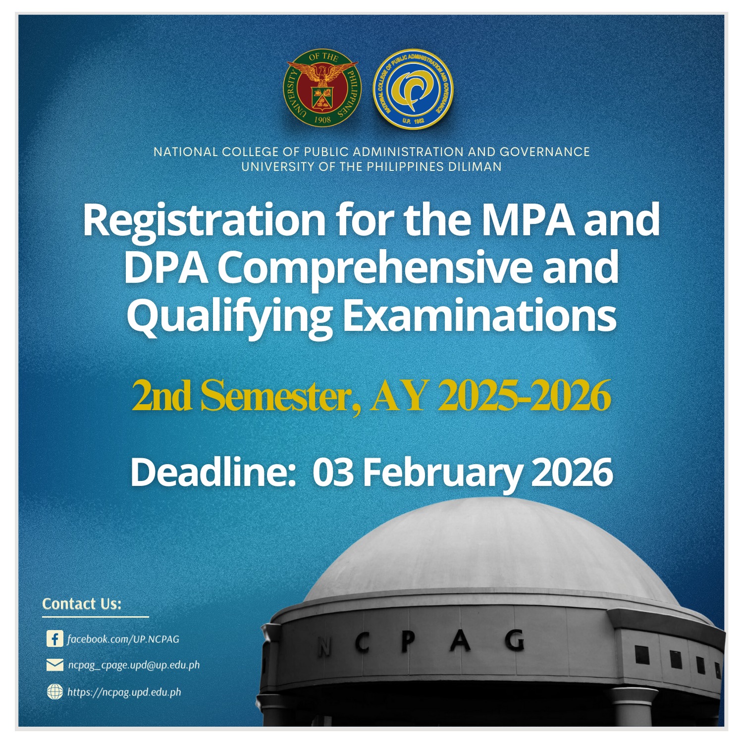 UP... - UP NCPAG - Office of the College Secretary/CPAGE