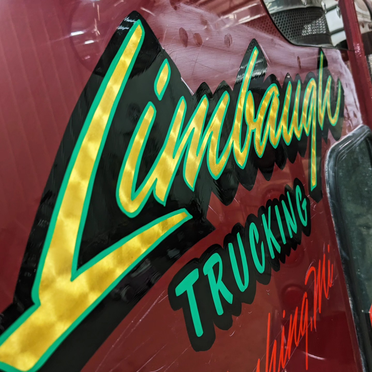 Stilson - Sneak peek of some Big Rig lettering I just finished up with ...