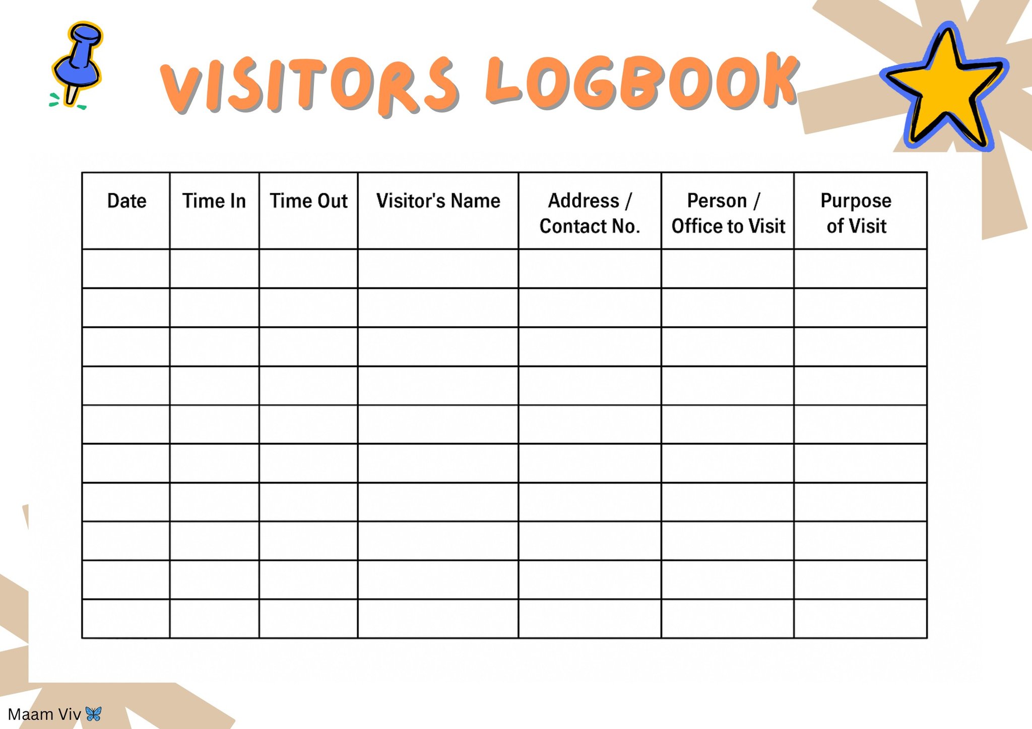 8Ma'am Viv22 - Visitors logbook #fbviralpost2025シ... | Facebook