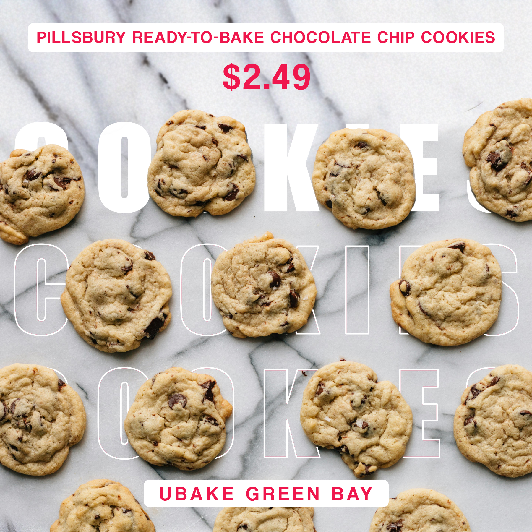 UBake - NEW! ⚠️ UBake has Pillsbury Ready-To-Bake Chocolate Chip ...