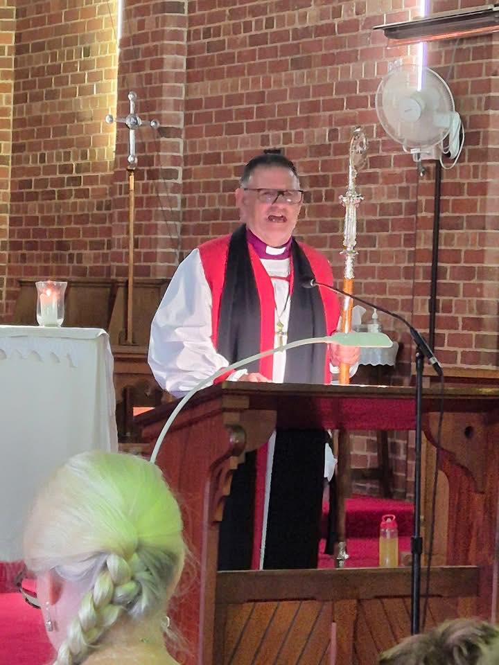 Anglican - Bishop Mark Calder opening the service. | Facebook
