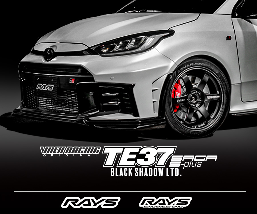 VOLK RACING TE37 SAGA S-plus Black Shadow × TOYOTA GR YARIS