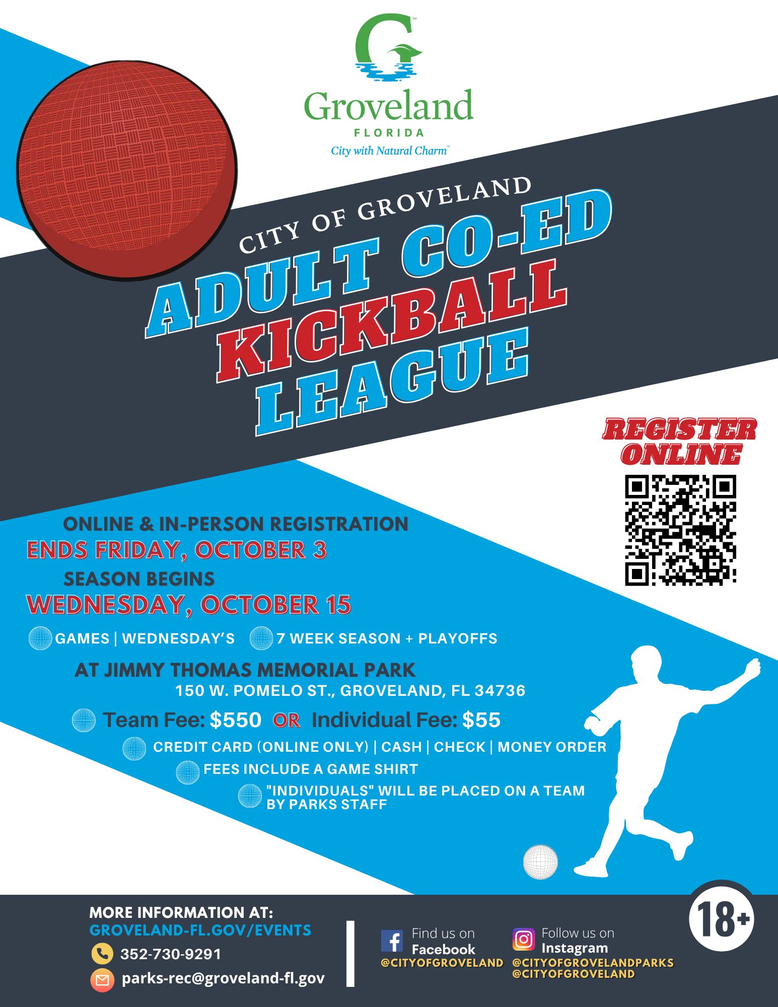 ⚾ Adult... - City of Groveland, FL - Municipal Government | Facebook