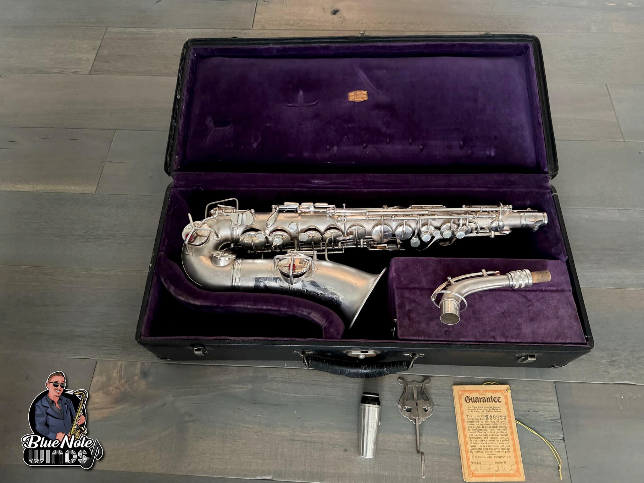 Sold- Conn New Wonder II -Chu Berry Alto Sax- in Rare complete 