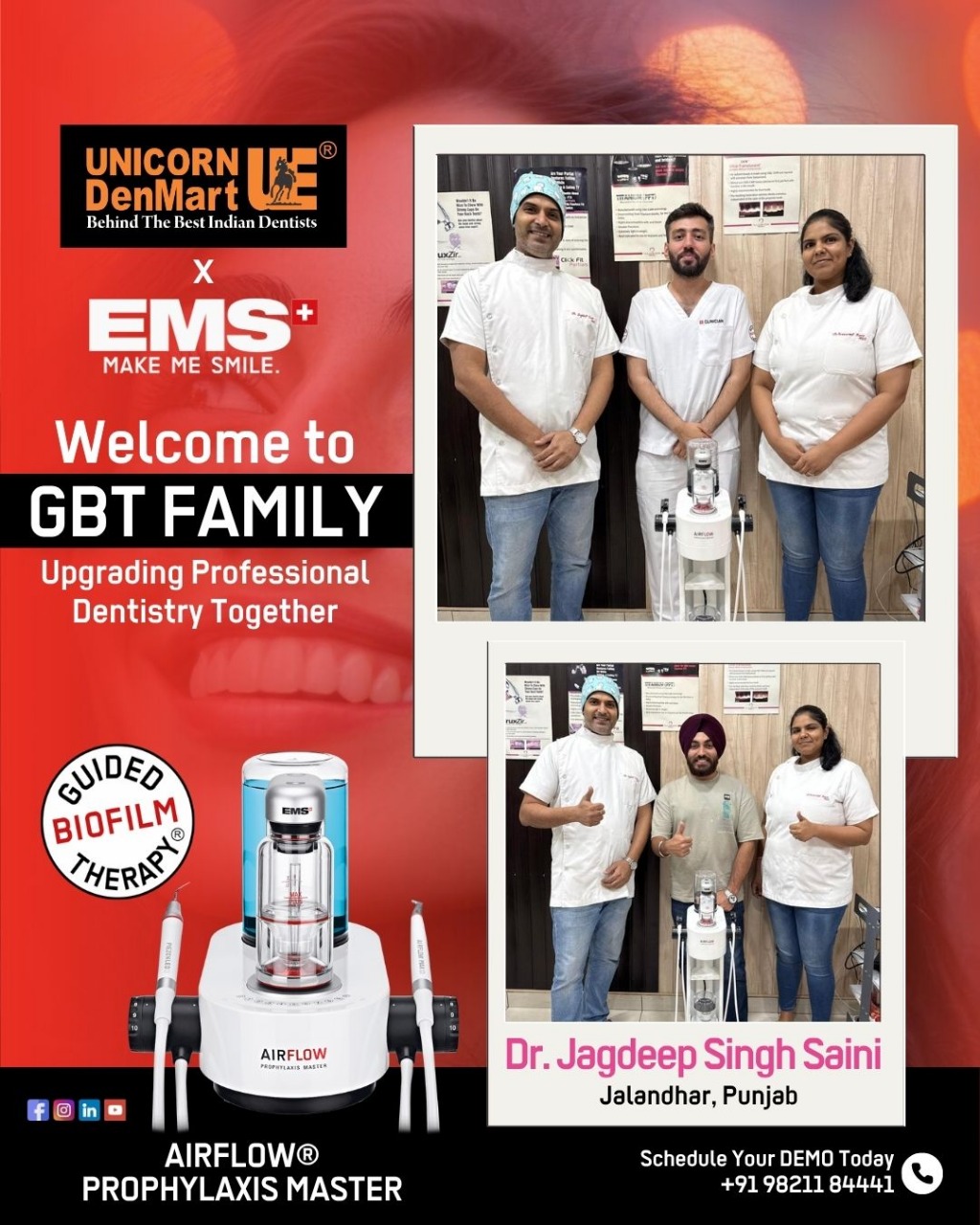 Unicorn DenMart & EMS welcome Dr. Jagdeep Singh Saini to the