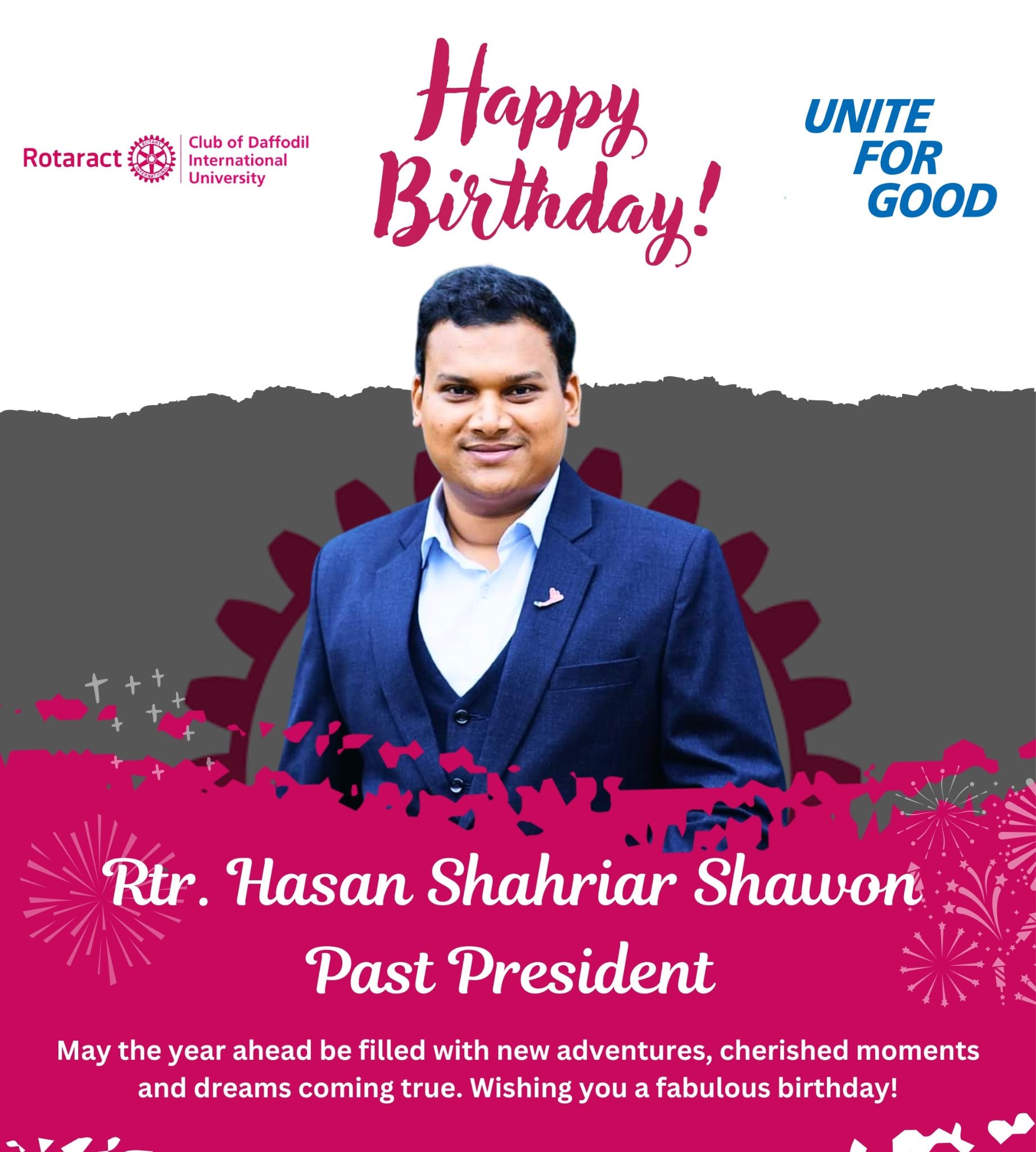 Rotaract - 🎉 Happy Birthday to Rtr. Hasan Shahriar Shawon! 🎉 A ...
