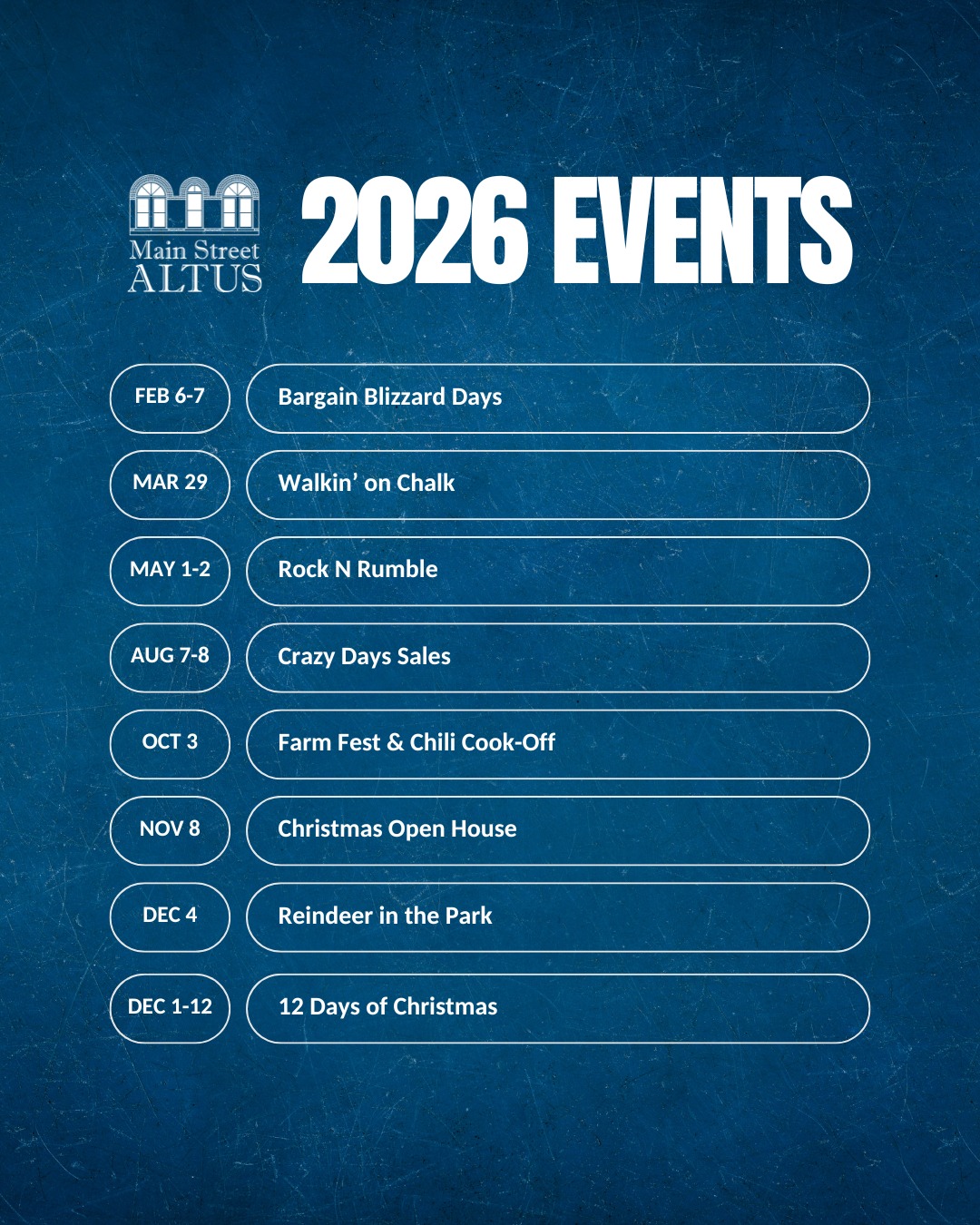 Introducing Our 2026 Main Street... - Main Street Altus | Facebook