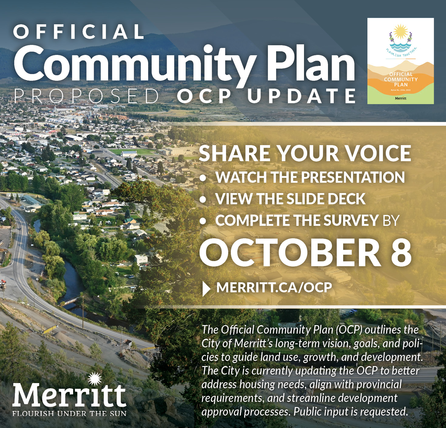 City - SHARE YOUR VOICE by OCTOBER 8 ____ OCP UPDATE ___ The Official ...