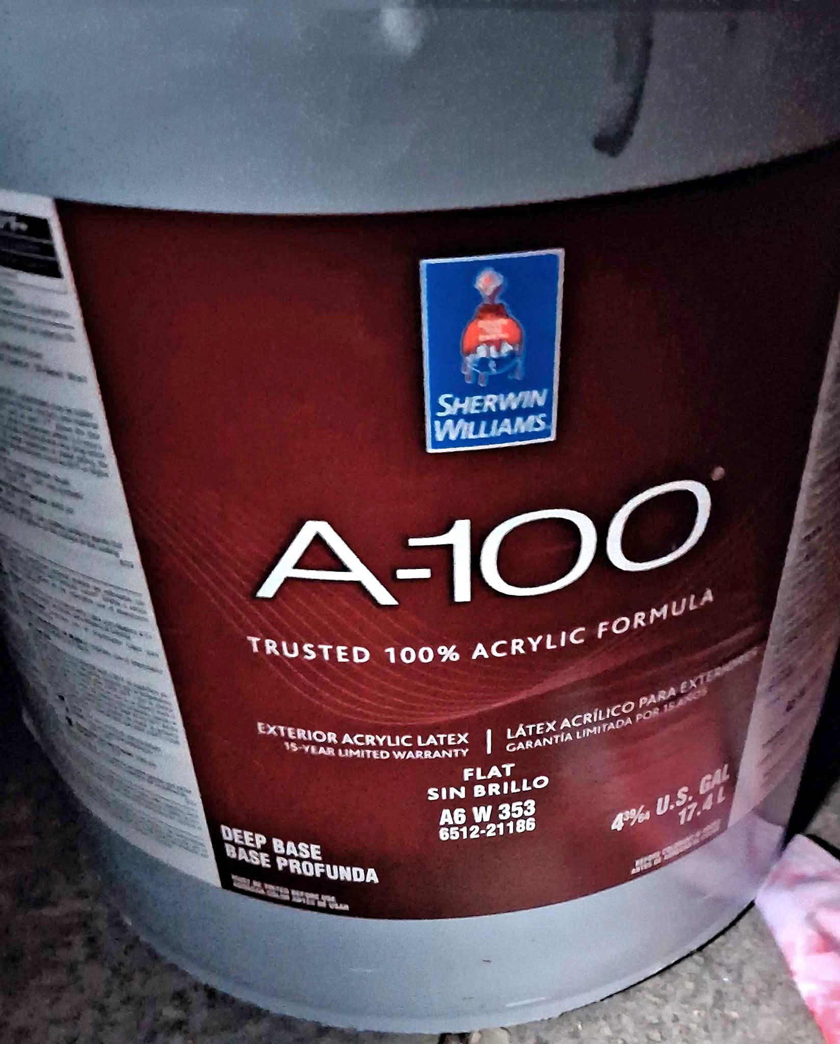 ***Two(2)***Premium 5gal Sherwin Williams Architectural A100 Exterior ...