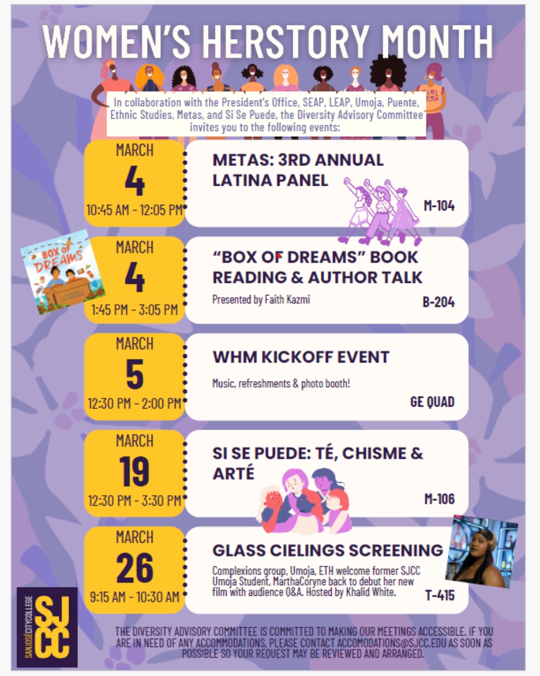 San - Celebrate Women's History Month at SJCC! Join us for a series of ...