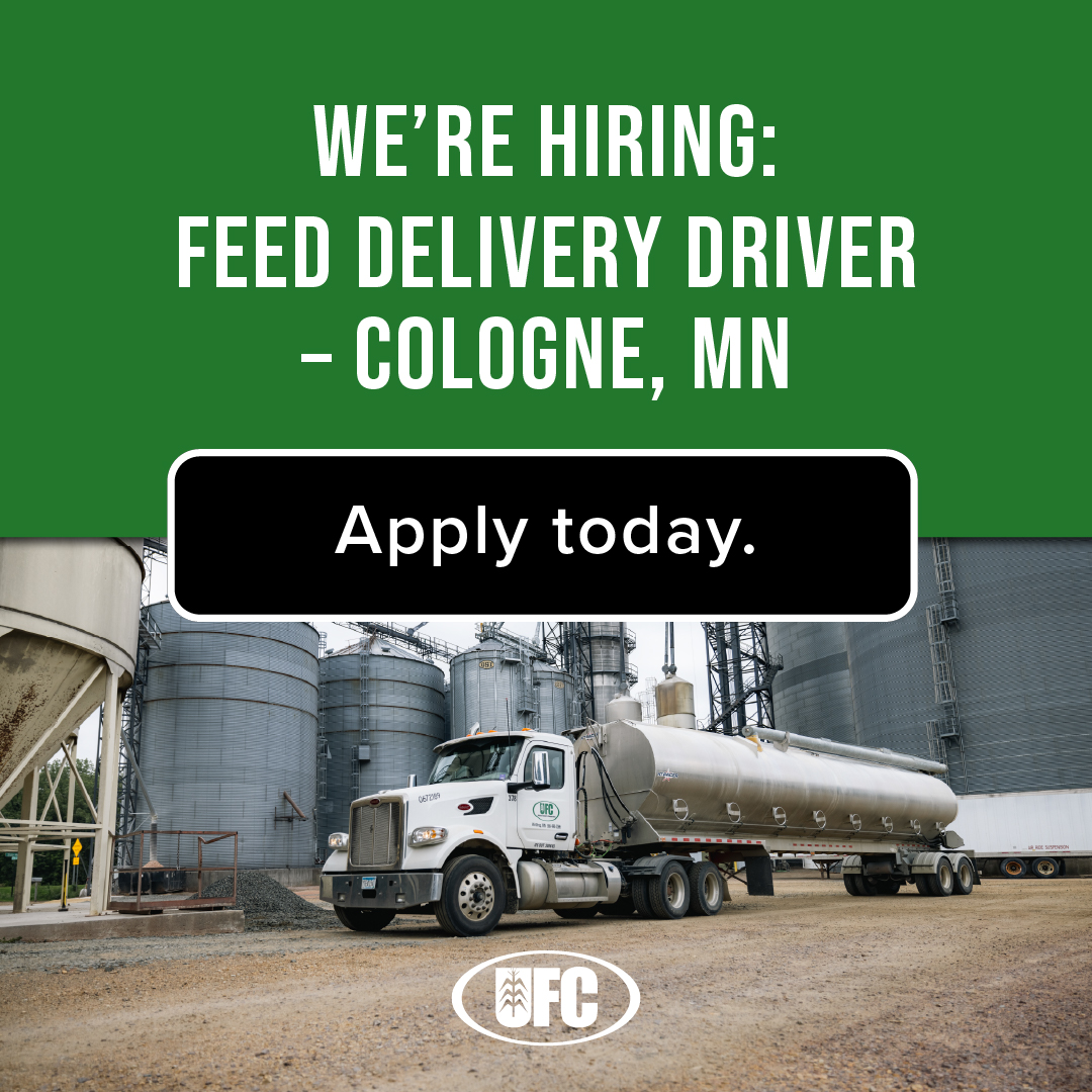 Now Hiring: Feed Delivery... - United Farmers Cooperative | Facebook