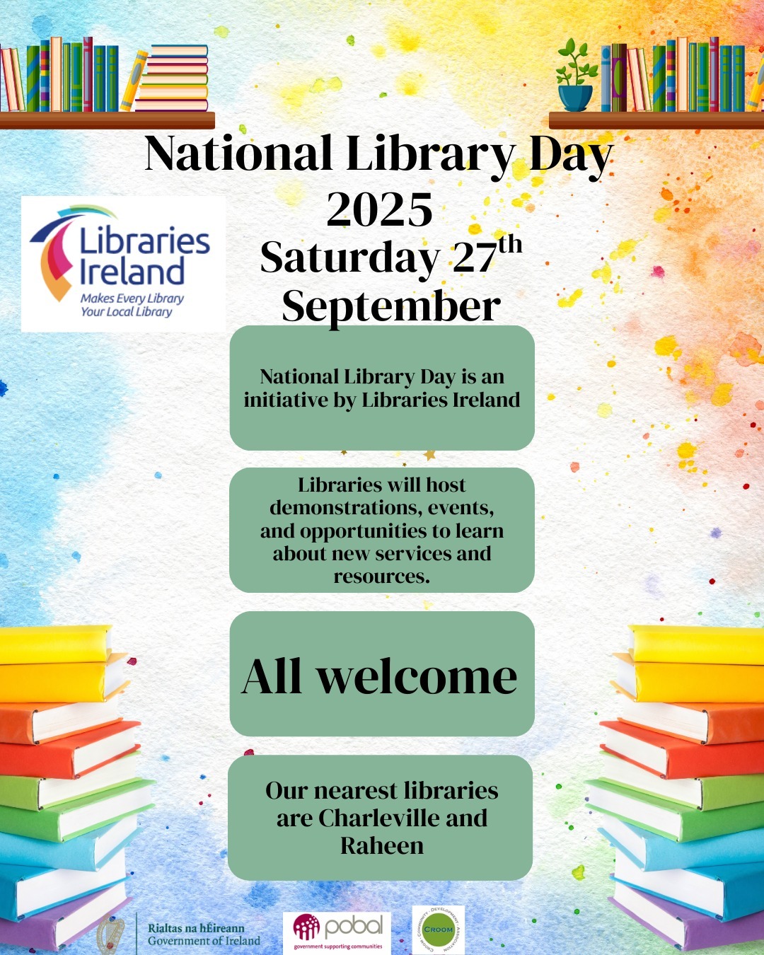 Croom.ie - Celebrate National Library Day 2025 with us... | Facebook
