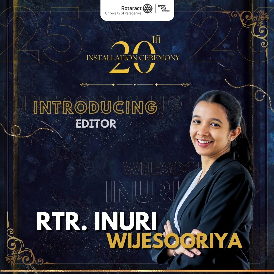 Rotaract - Here’s the guiding light in every page - Rtr. Inuri ...