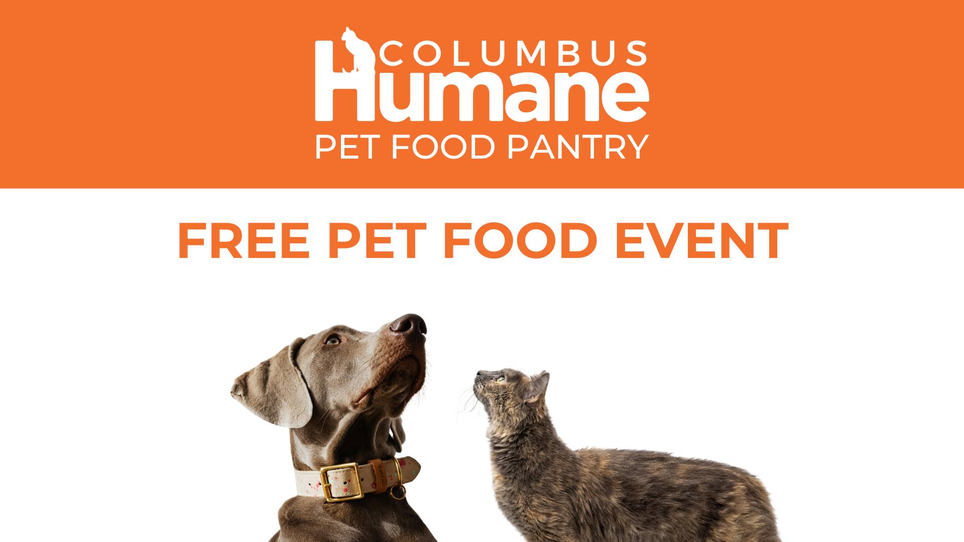 Free Pet Food Event at Columbus Humane's Pet Food Pantry