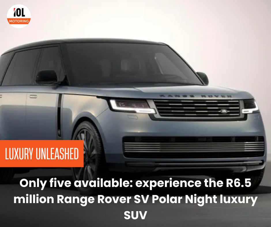 IOL - Range Rover unveils its most exclusive model yet—the SV Polar ...
