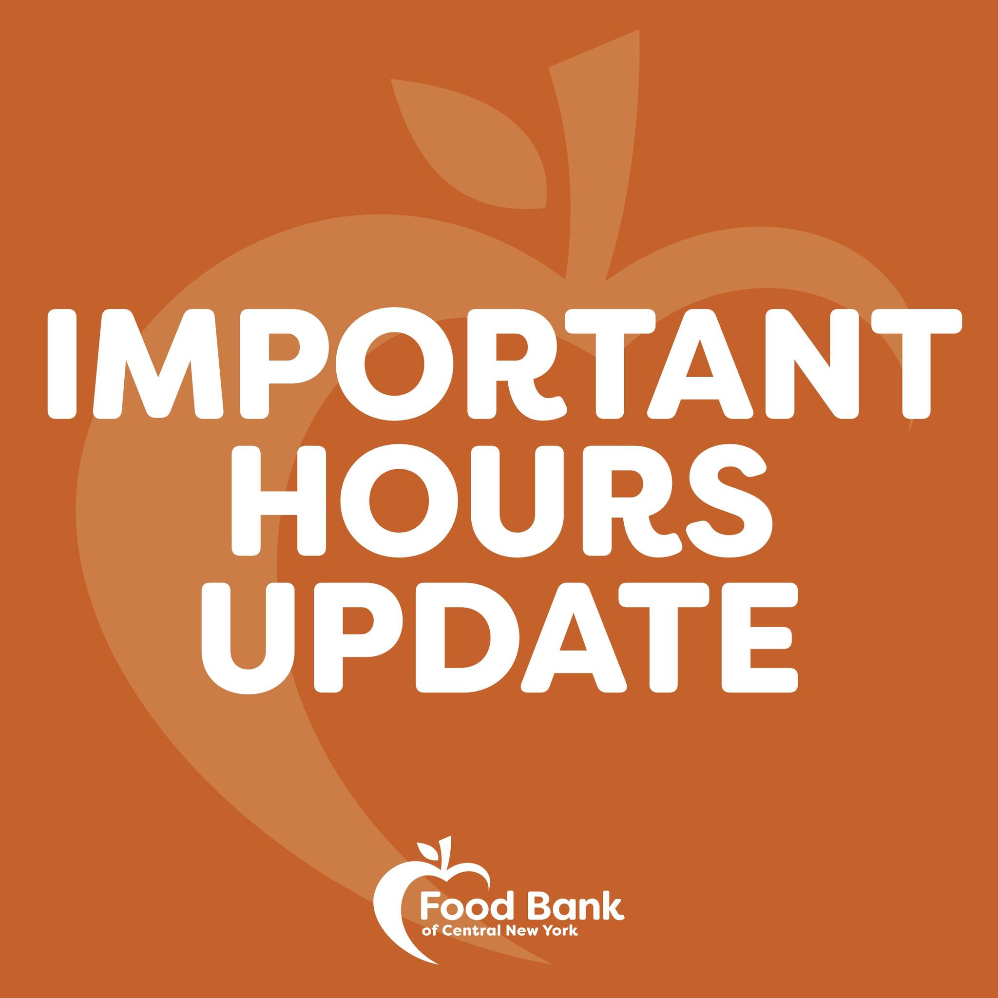 Food - ⚠️ IMPORTANT UPDATE: Food Bank of Central New York and all SNAP ...