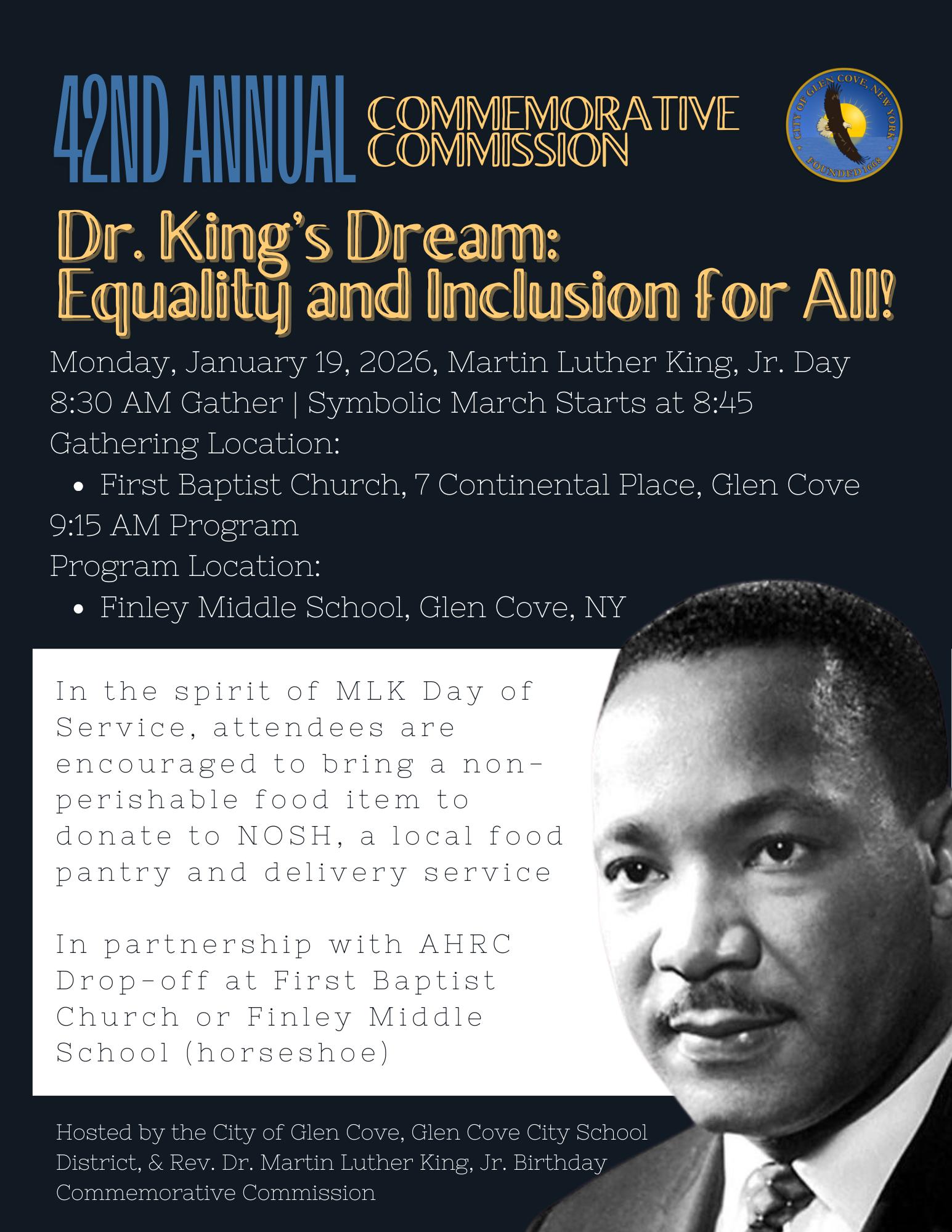City - Join us for the 42nd Annual Rev. Dr. Martin Luther King, Jr ...