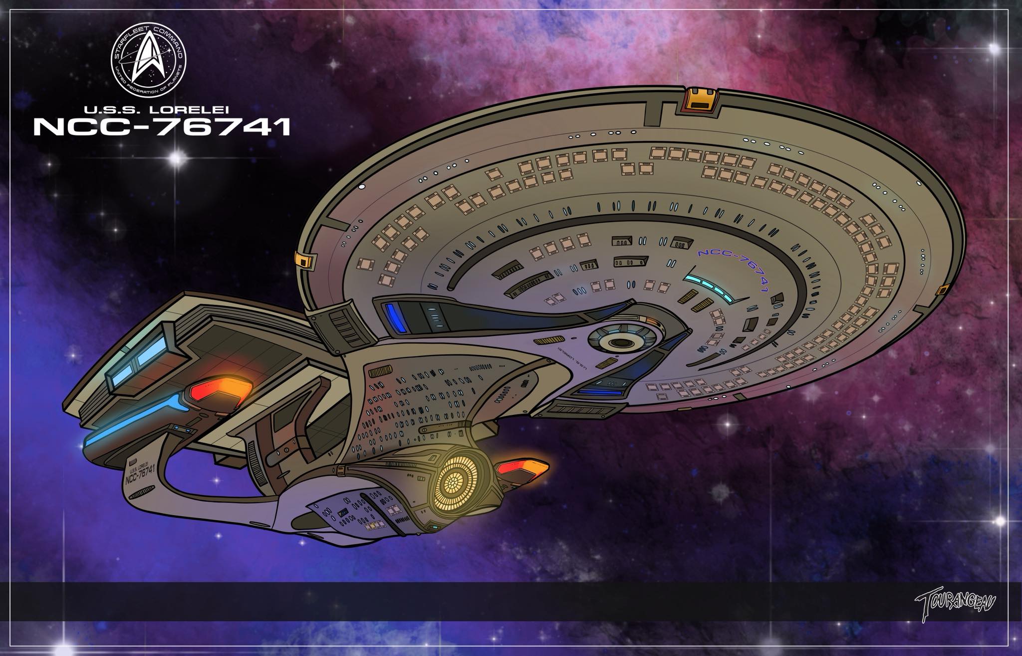 Star Trek: Ships Of The Line | Here is the finished USS-Lorelei ...
