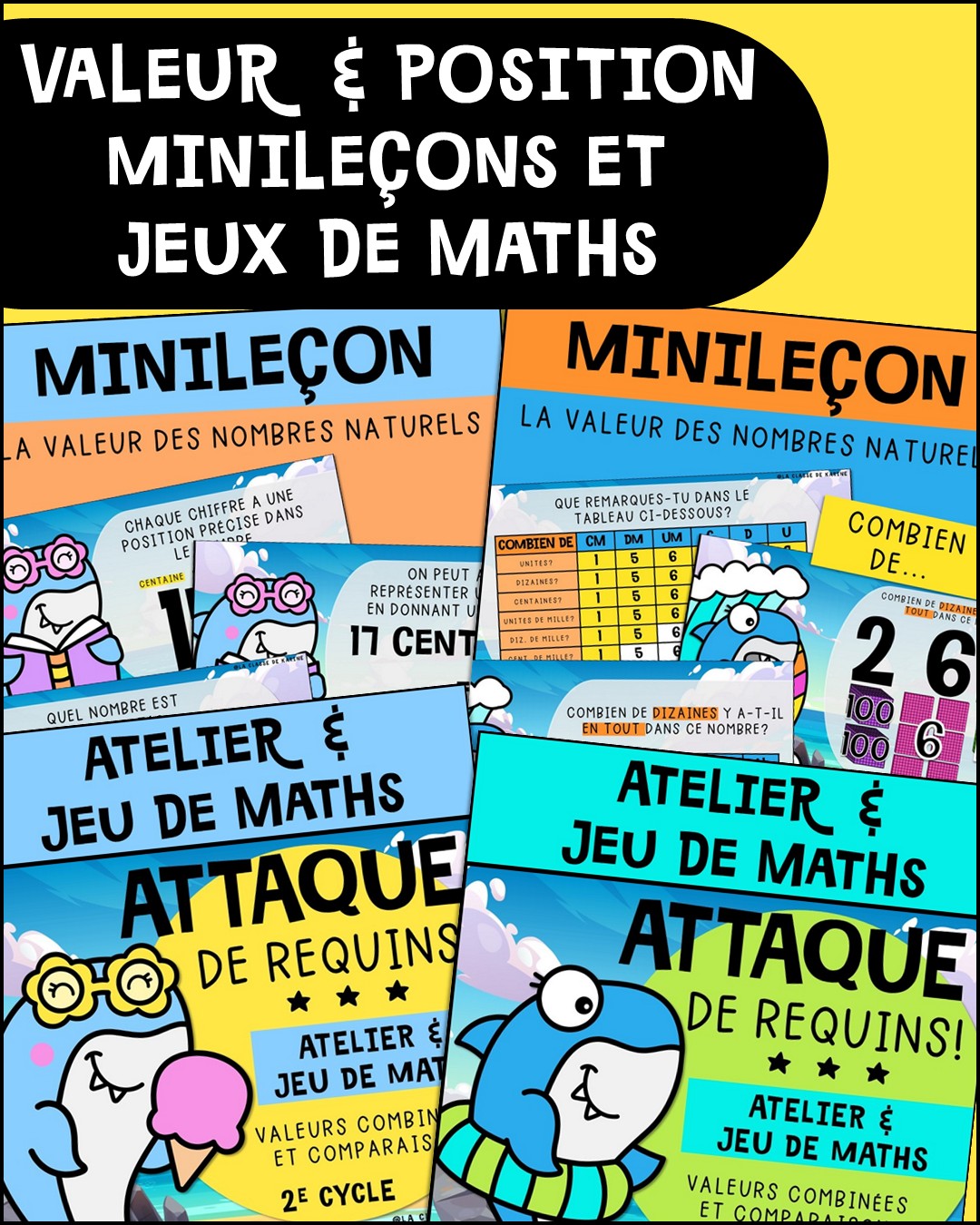 La - 🦈VALEUR ET POSITION DES NOMBRES NATURELS - NOUVEAUX DOCUMENTS 🦈 ...