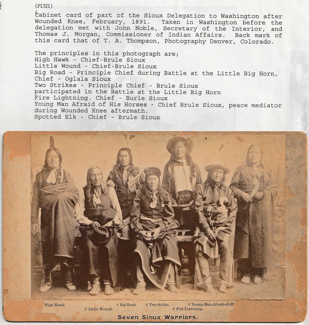 A portrait of ten Chiefs, 1891.