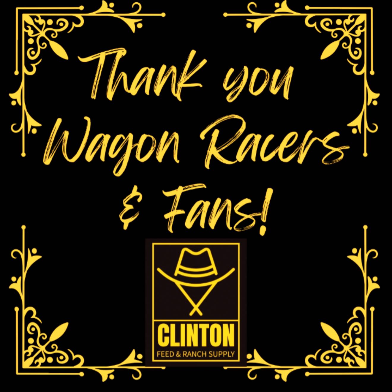 Clinton - ️🙏😊2025 Wagon Racers & Fans we thank you for choosing Clinton ...