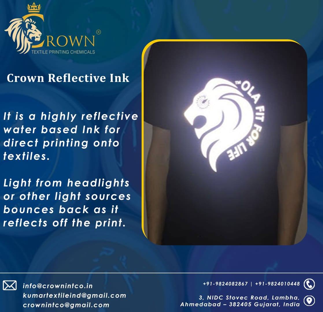 Crown Textile Printing Chemicals - Crown Reflective Ink : It is a ...