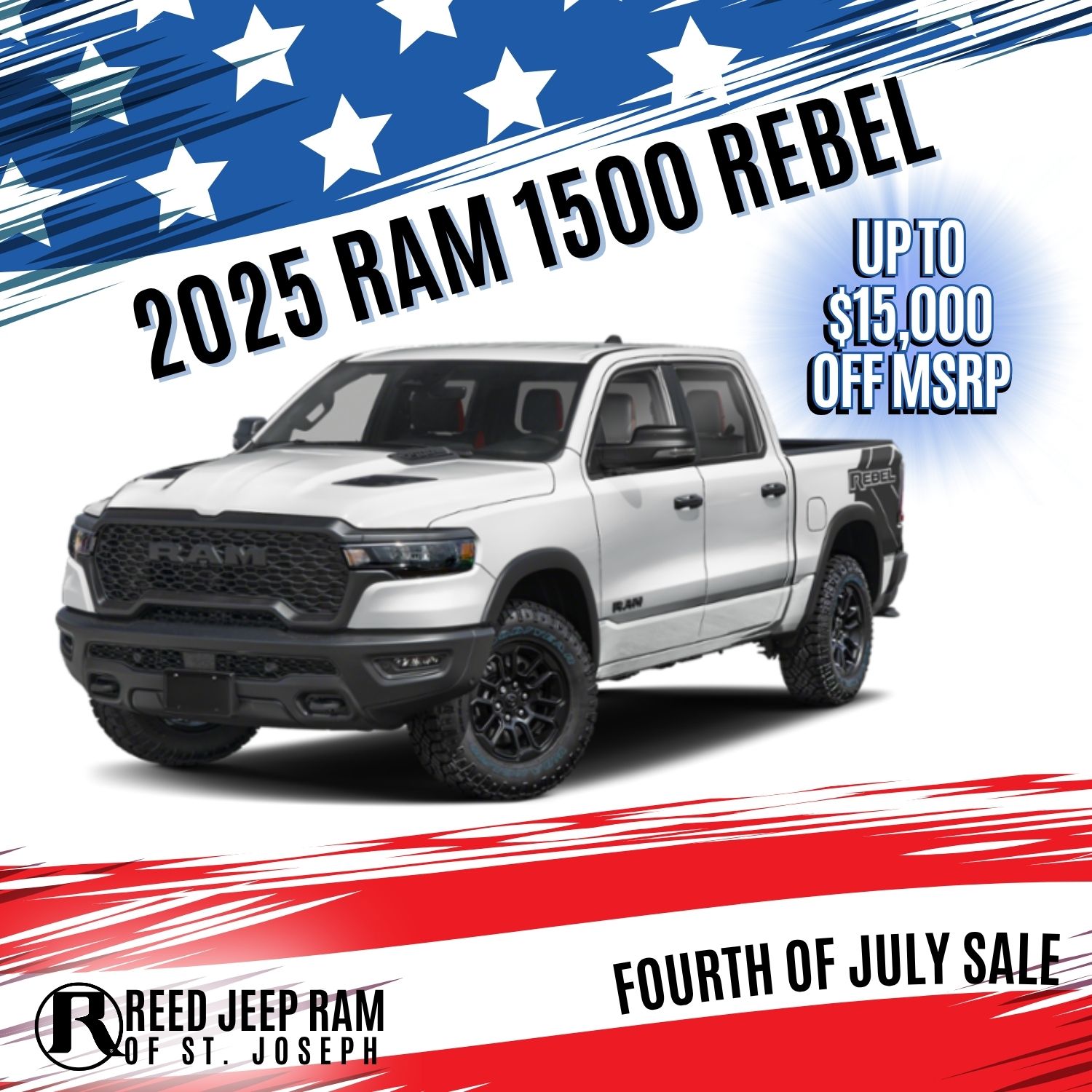 Reed Jeep RAM - 🔥 The 2025 RAM 1500 Rebel is built to turn... | Facebook