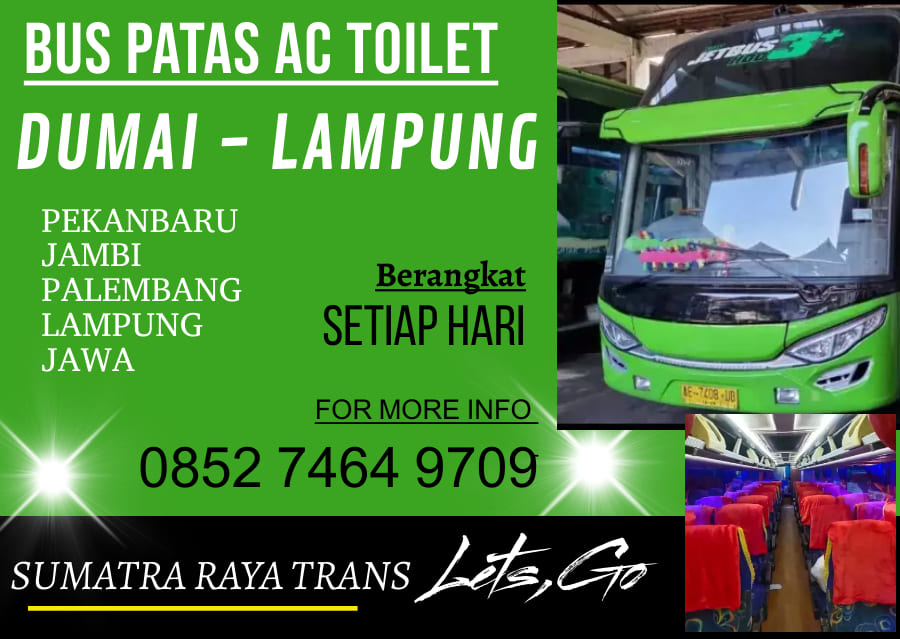 HP/WA O85274649709,Bus Dumai Jakarta, Po.Sumatra Raya | Pekanbaru