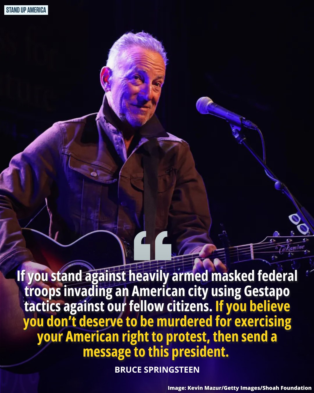 Bruce Springsteen gets it: nothing... - Stand Up America | Facebook