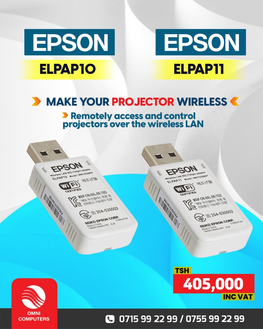 No more cable chaos! Enjoy wireless freedom with Epson ELPAP10