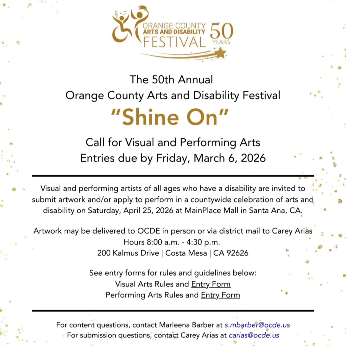 🌟 CALL FOR ART 🌟 We... - Orange County Arts and Disability | Facebook