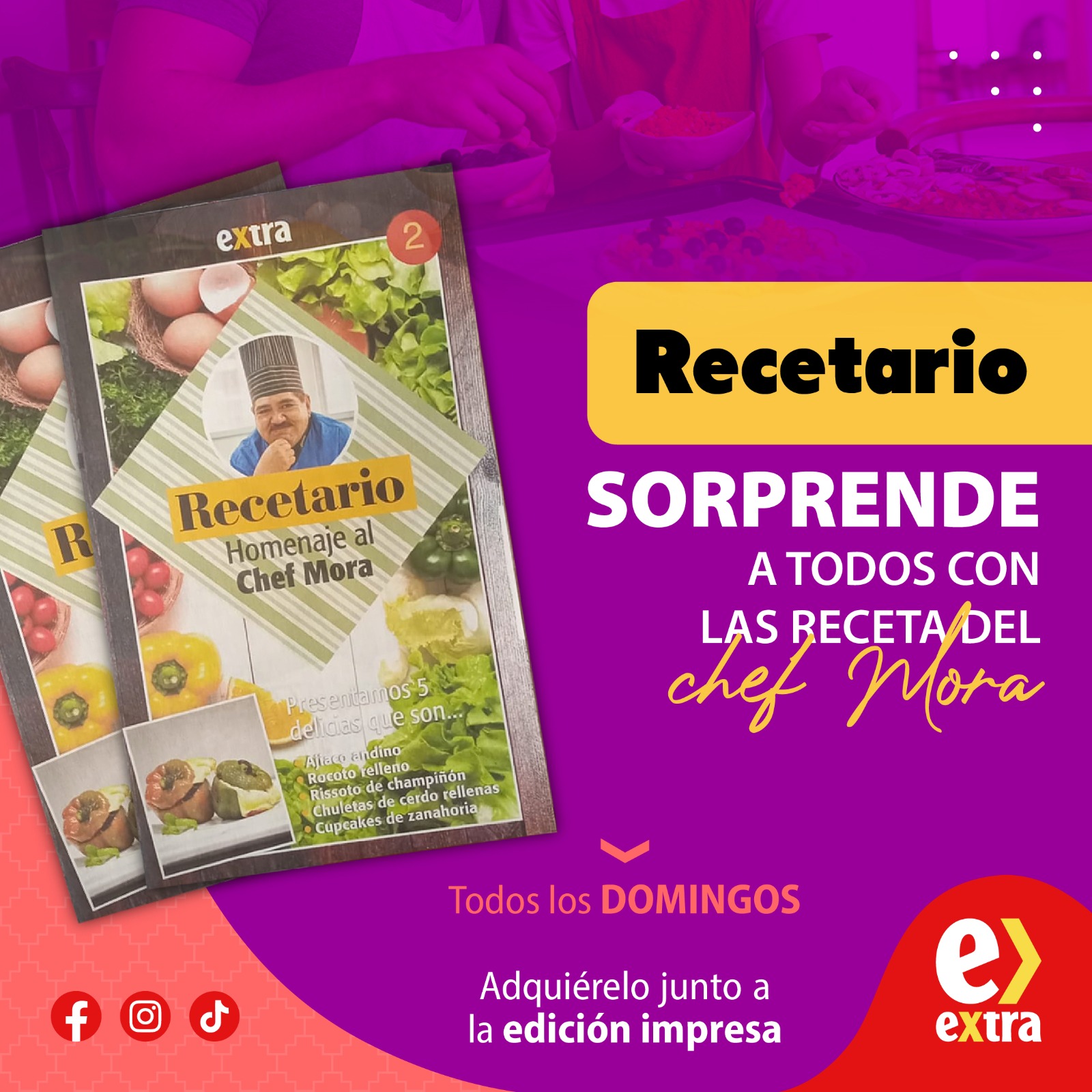 EXTRA - RECETARIO: Recetario “Homenaje al Chef Mora” 👨🏻‍🍳🍴...