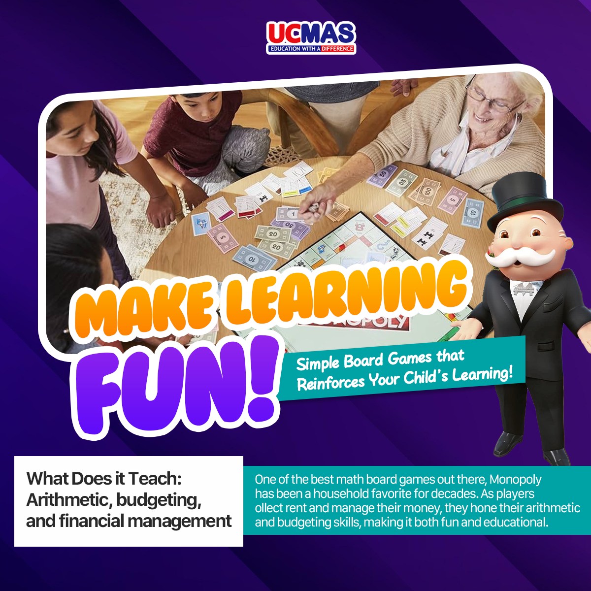 UCMAS - 🎲 Who knew learning math could be THIS fun? 📌【Monopoly】 helps ...