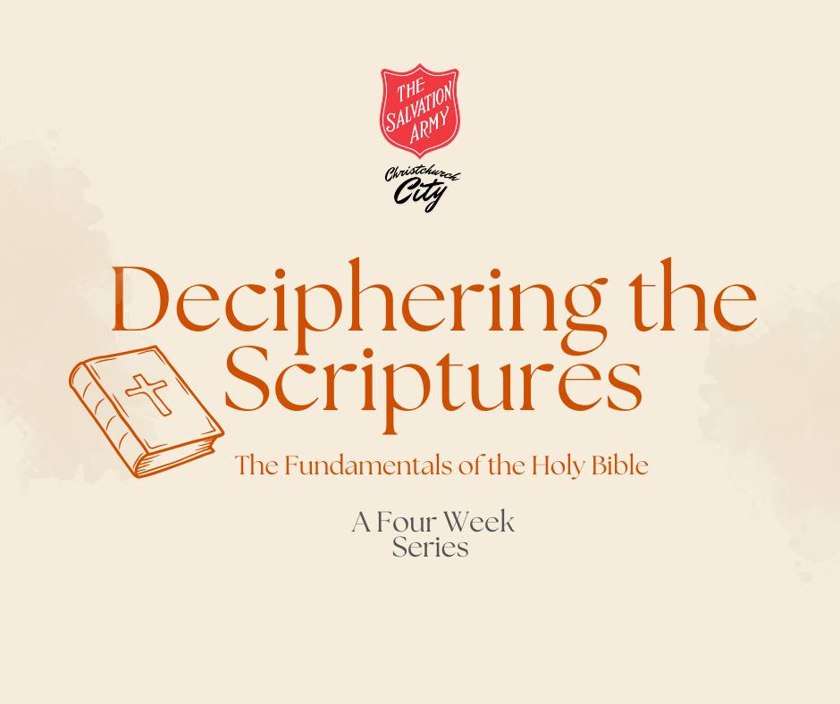 Christchurch - Our 4 week upcoming series 