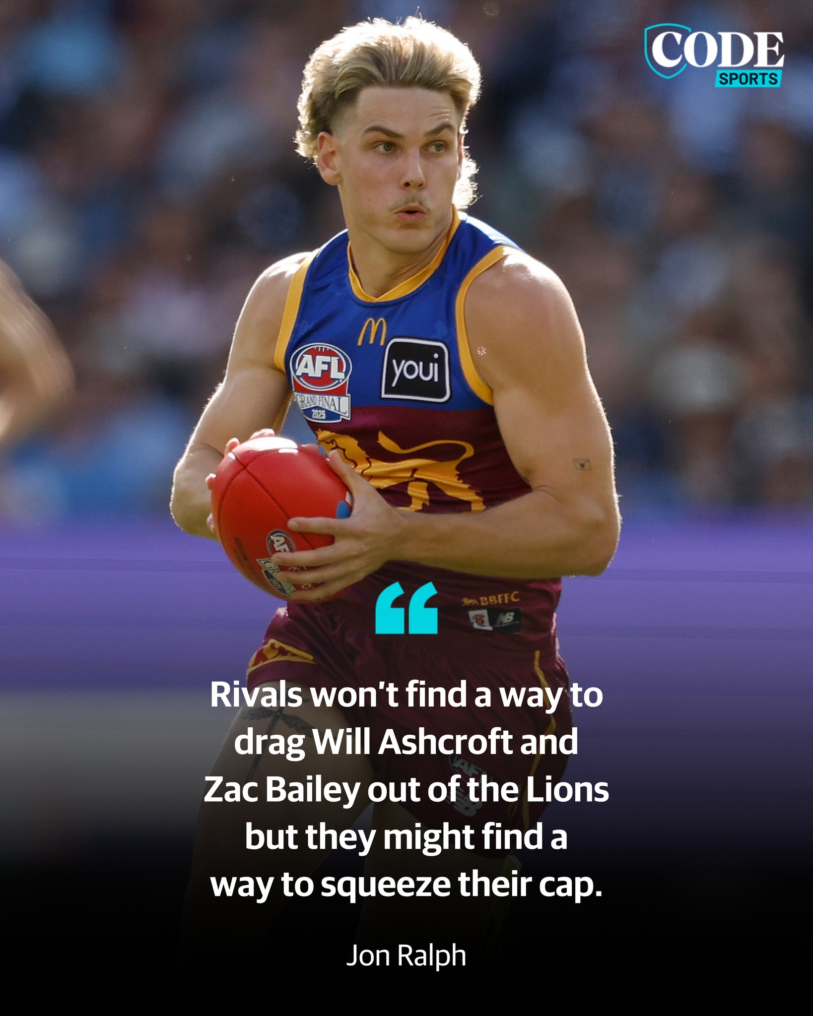 SuperCoach - Want to stop the Lions? Start with Will Ashcroft's ...