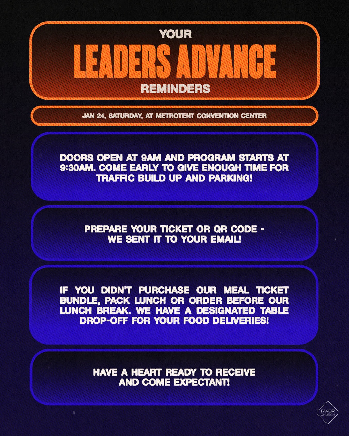 Leaders Advance 2026 is happening... - Favor Church Manila | Facebook