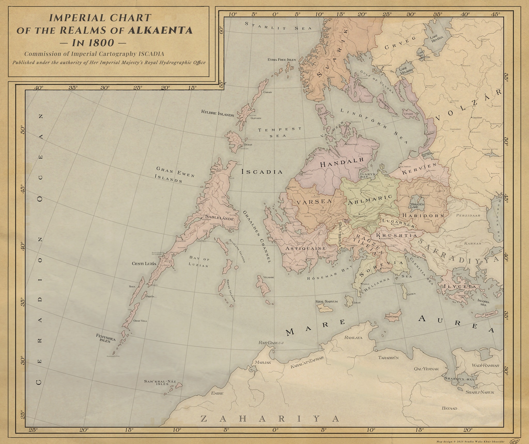 Eurasian - 🗺️ Imperial Chart of the Realms of Alkanenta, 1800 Explore ...