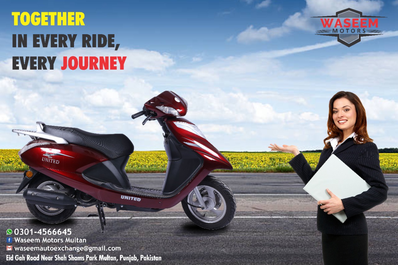 United scooty is available at... - Waseem Motors Multan | Facebook