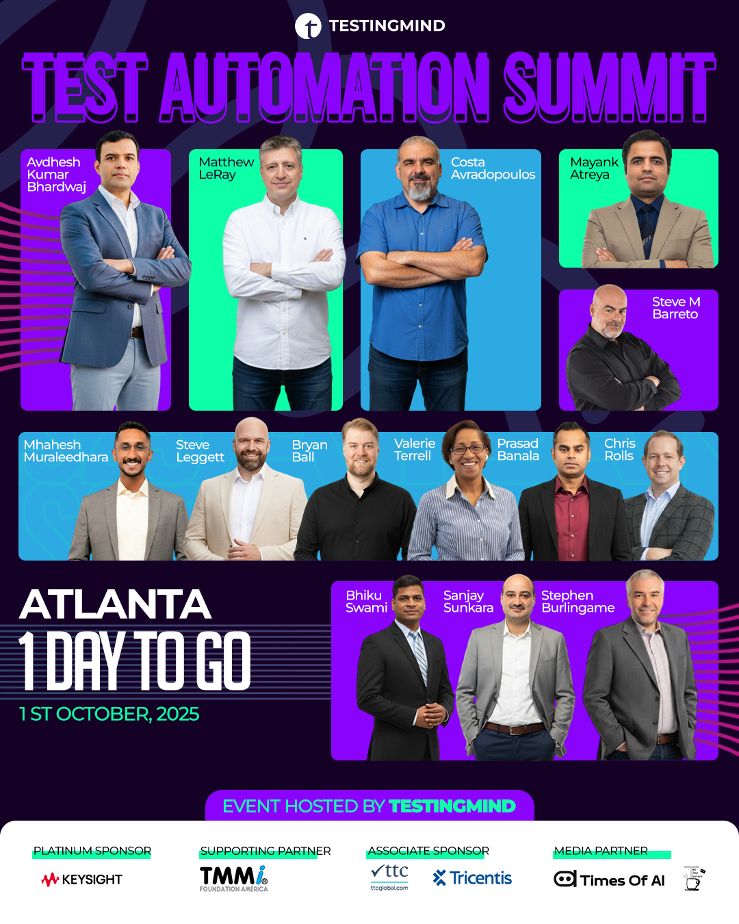 Testingmind - 🚀 Just 1 Day to Go! Atlanta is about to... | Facebook